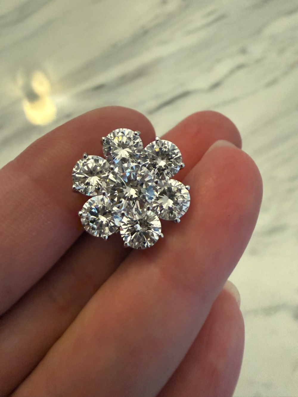 Sterling Silver Flower Stud Earrings